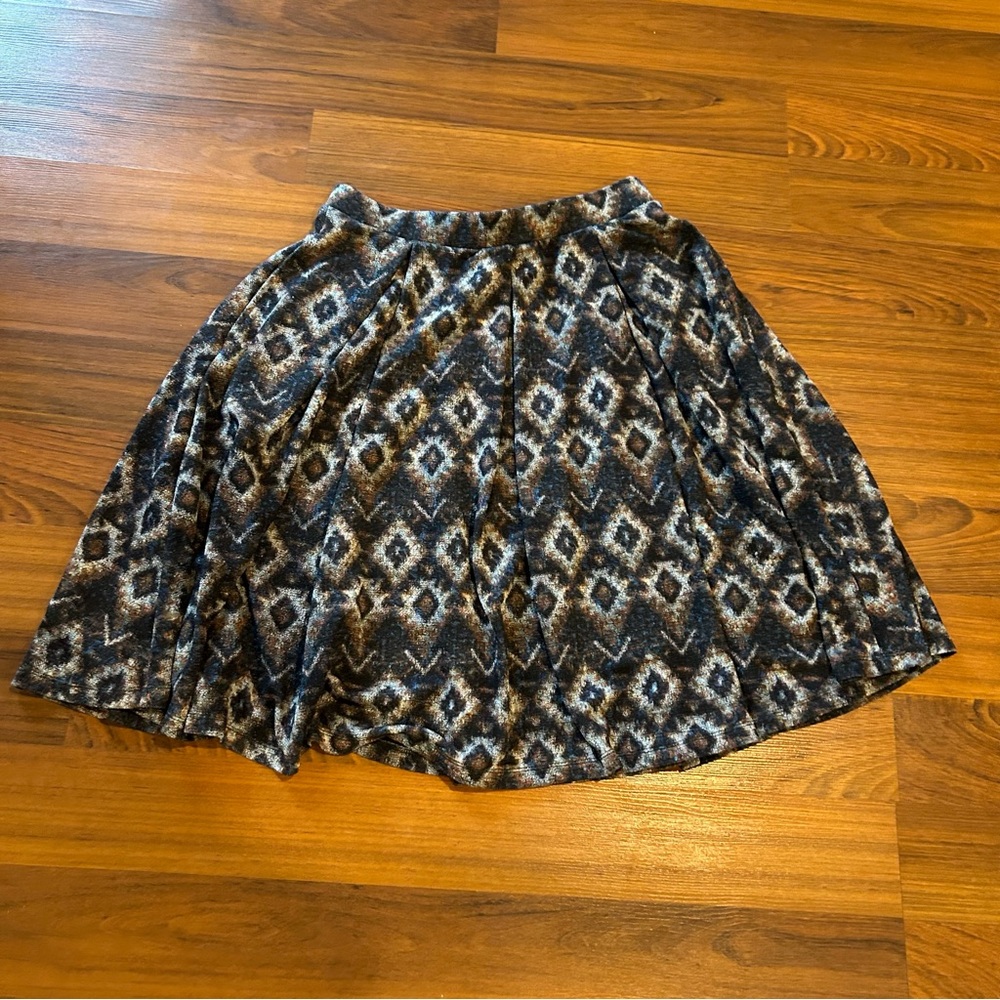 LLR Madison Circle Skirt Pockets Elastic Waist LuLaRoe Ikat Fall Fabric Summer